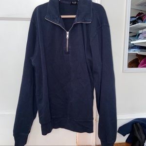 Blue Missy Thermal Sweatshirt Brandy Melville